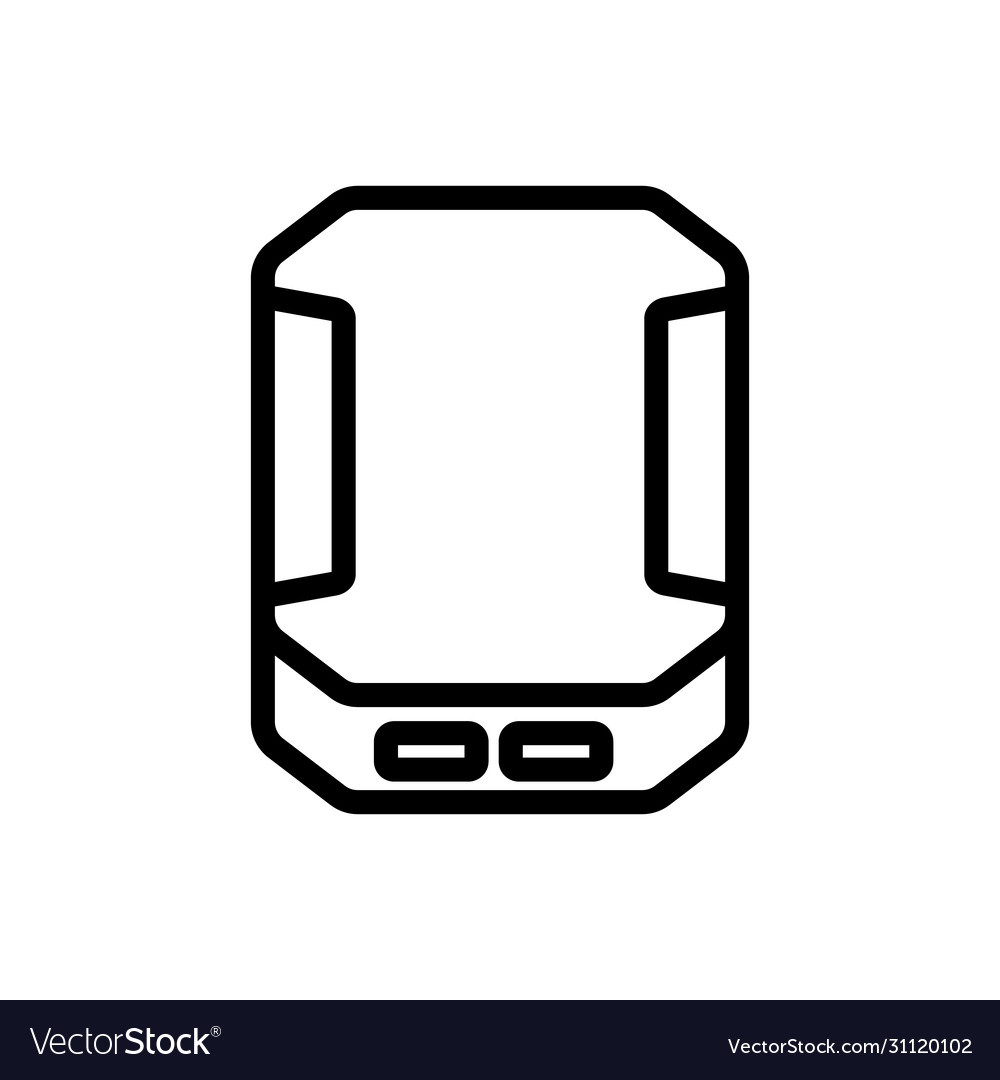 Shockproof protective portable charging icon Vector Image