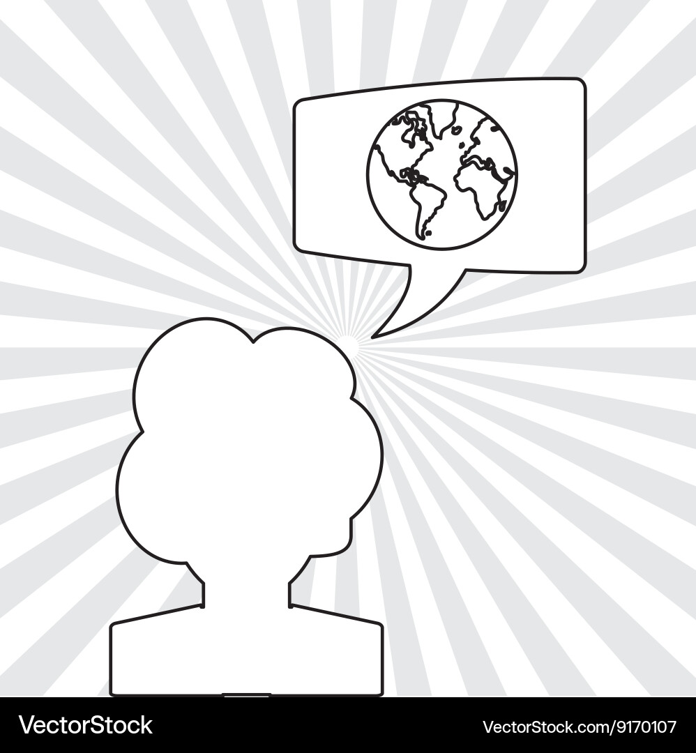 Communication design internet concept isolated Vector Image