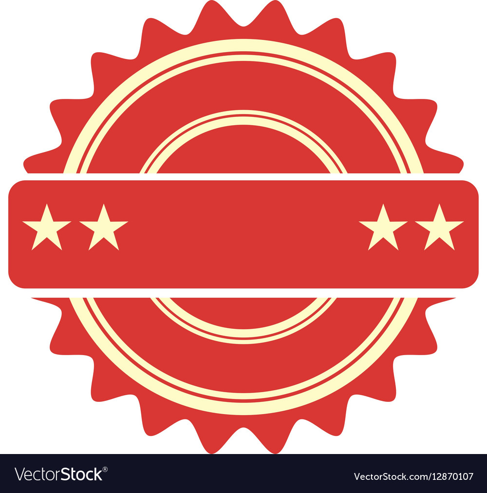 Seal stamp guaranted icon Royalty Free Vector Image