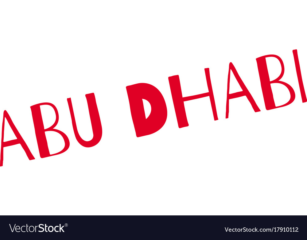 Abu dhabi rubber stamp Royalty Free Vector Image