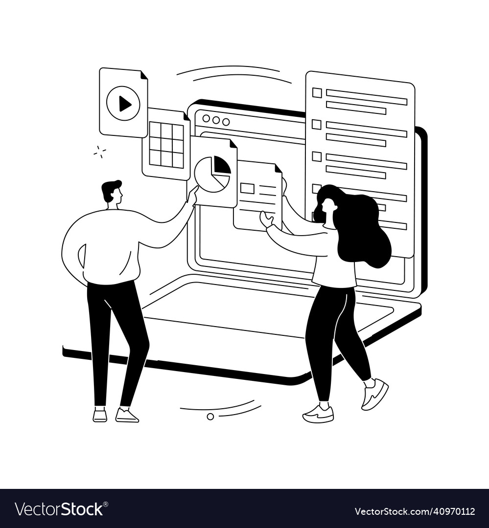 Document Management Soft Abstract Concept Vector Image Document Management Soft Abstract Concept Vector Image