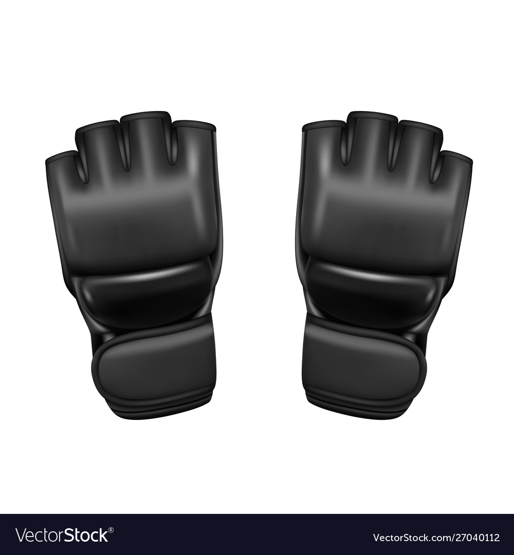 Mma cheap gloves black