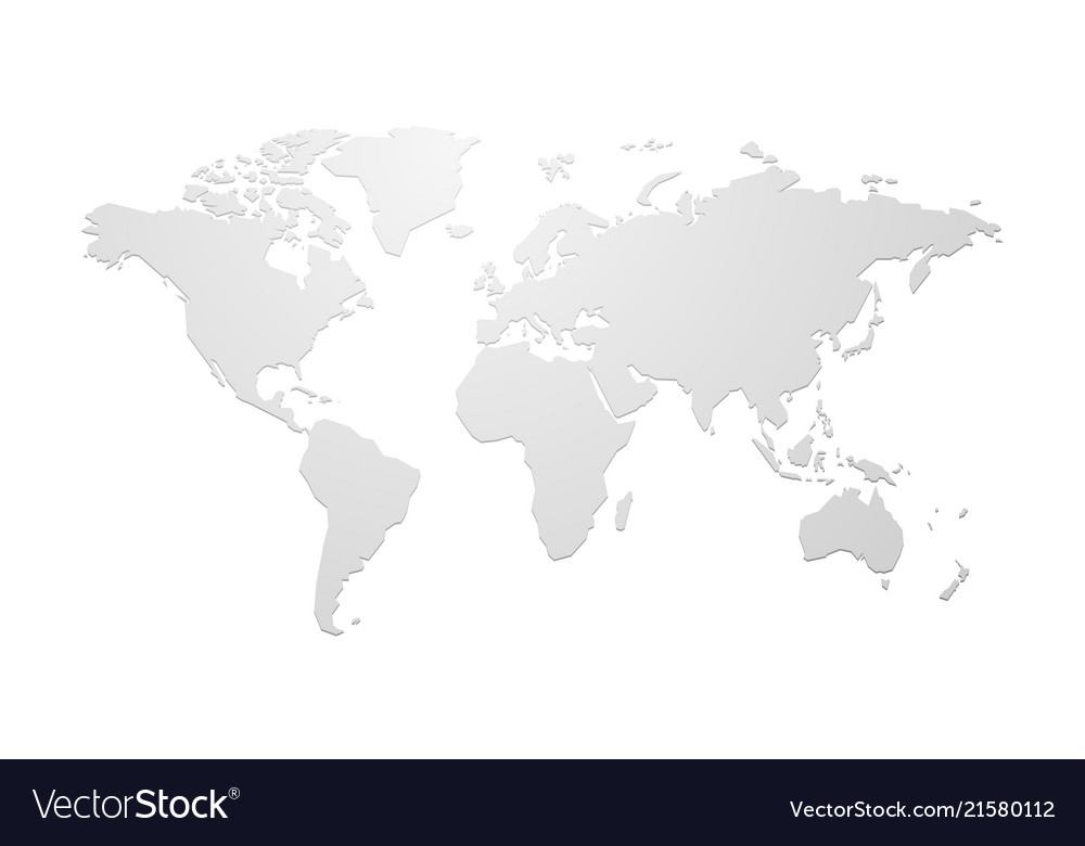 simple blank world map Simple Blank World Map Royalty Free Vector Image simple blank world map