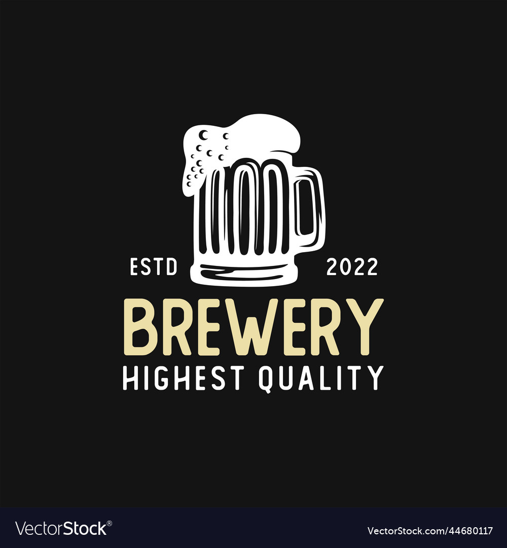 Craft Beer Logo Royalty Free Vector Image VectorStock