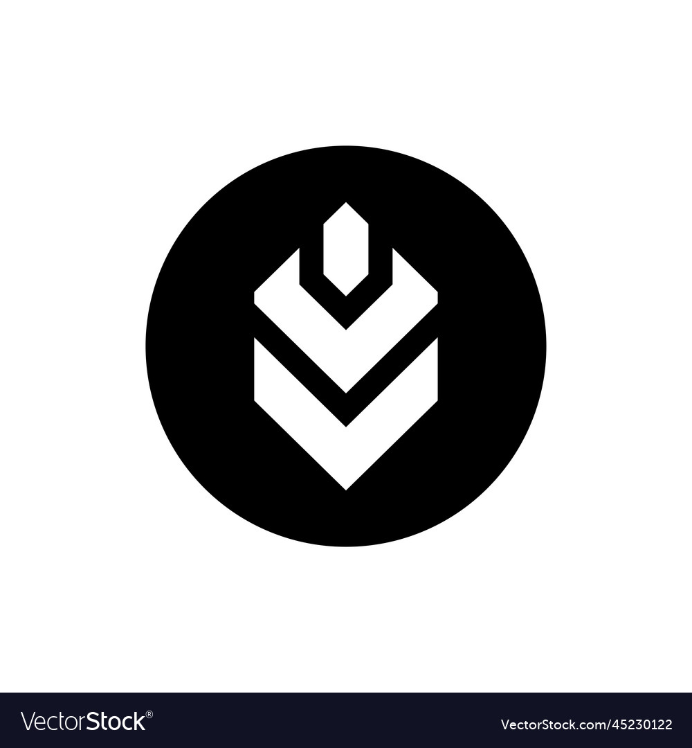 Abstract geometric logo icon design Royalty Free Vector