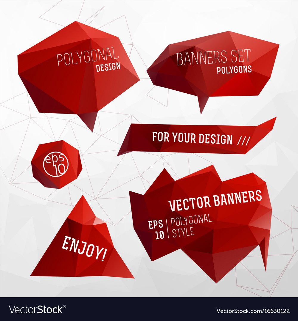 Abstract modern shapes for label and header Vector Image