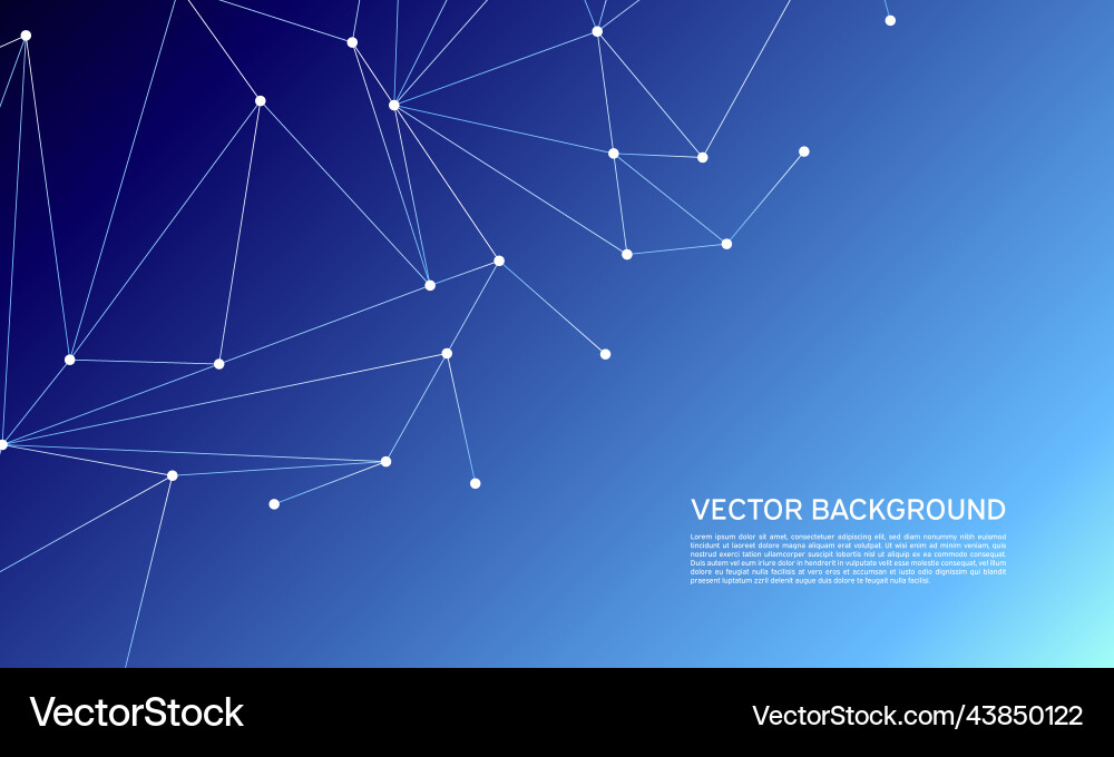 Abstract polygonal space low poly dark background Vector Image