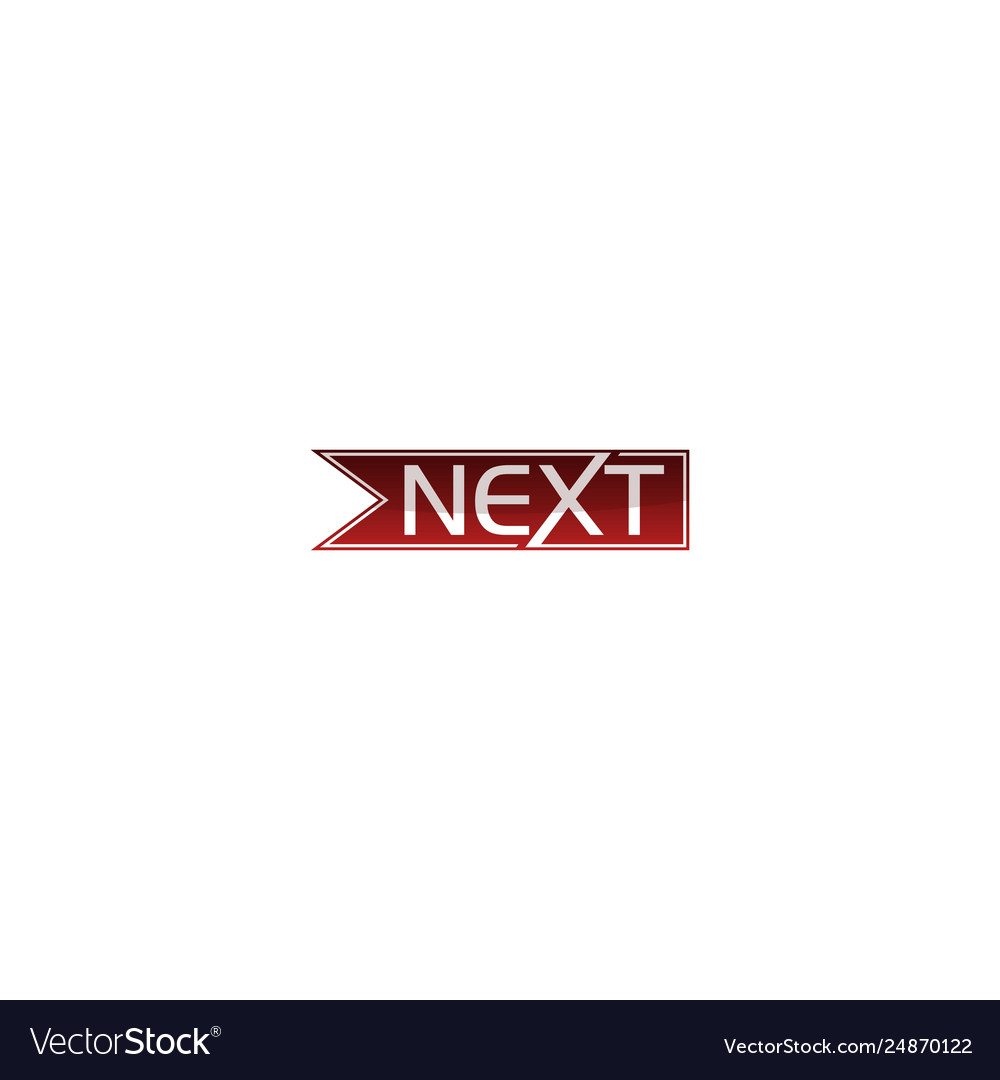 Next brand text creative business logo design vector image