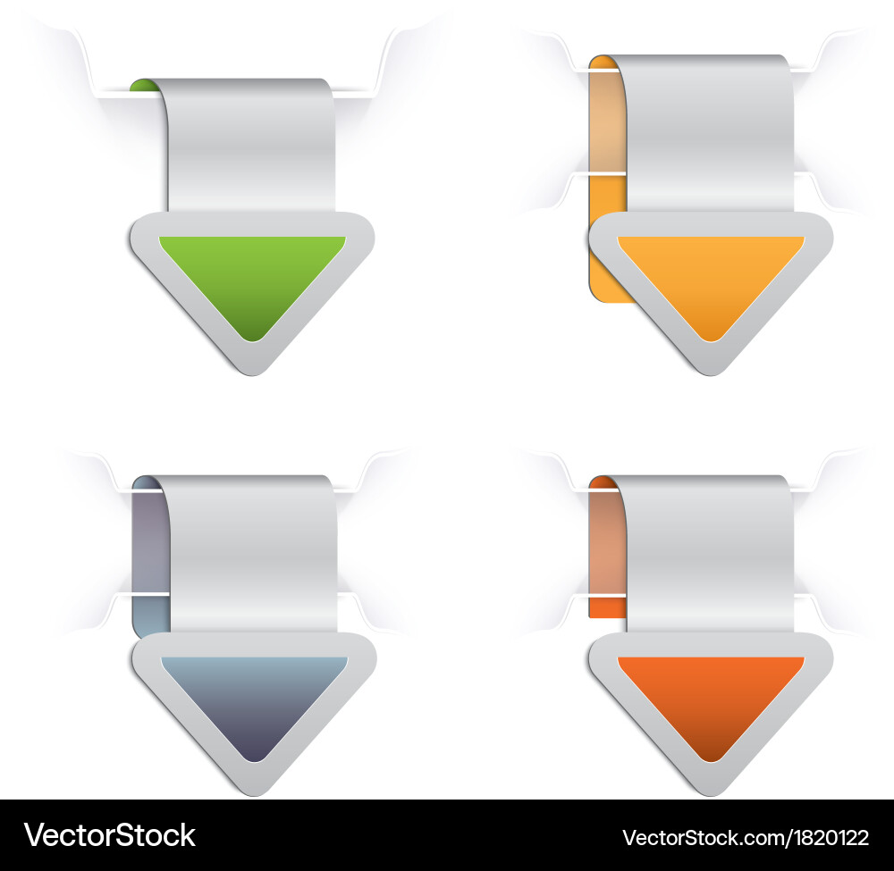 Set arrows Royalty Free Vector Image - VectorStock