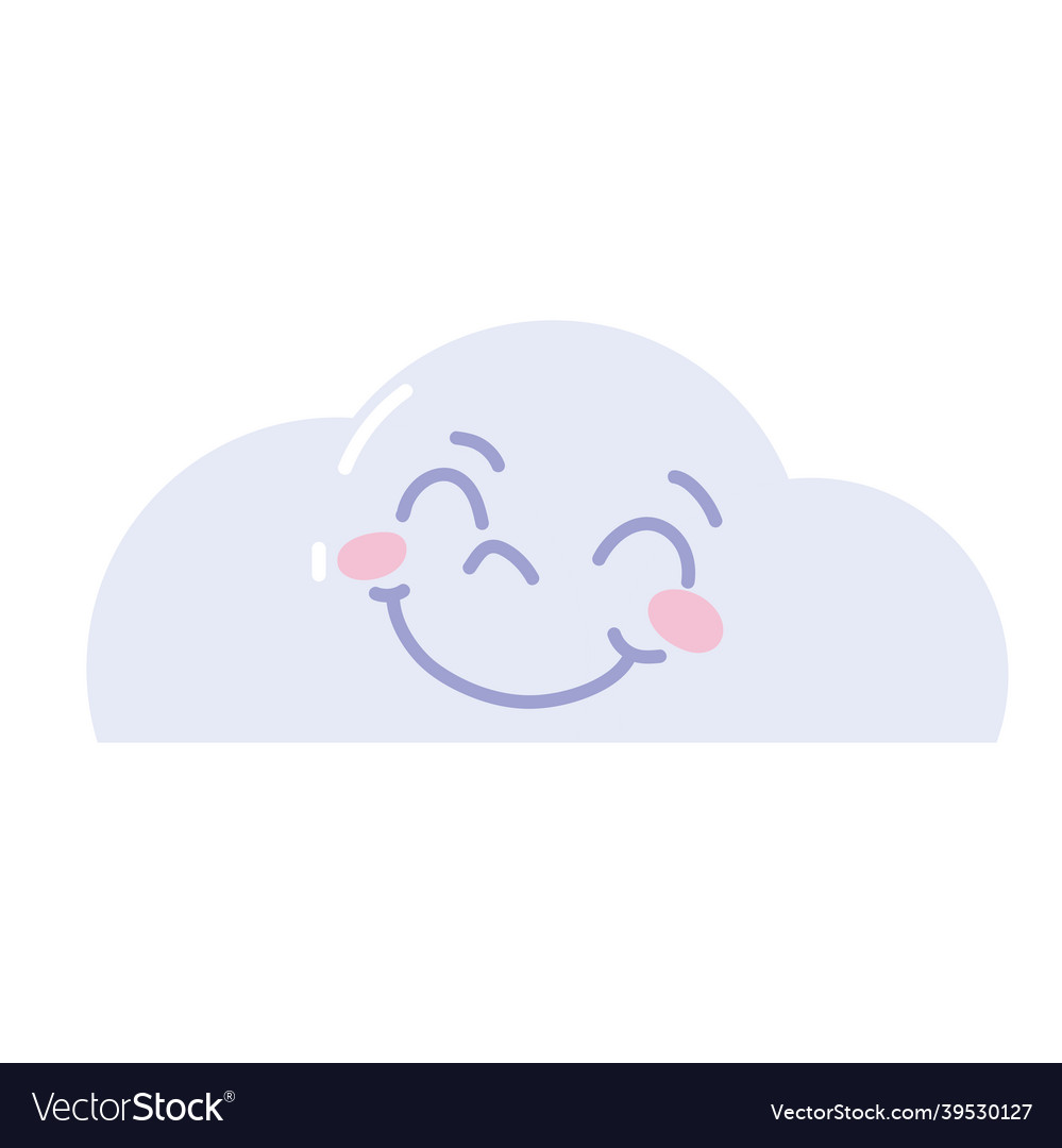 Cartoon cute cloud Royalty Free Vector Image - VectorStock