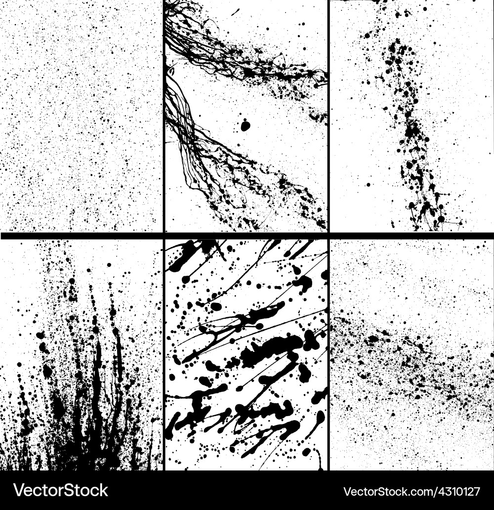 Grunge textures set Royalty Free Vector Image - VectorStock