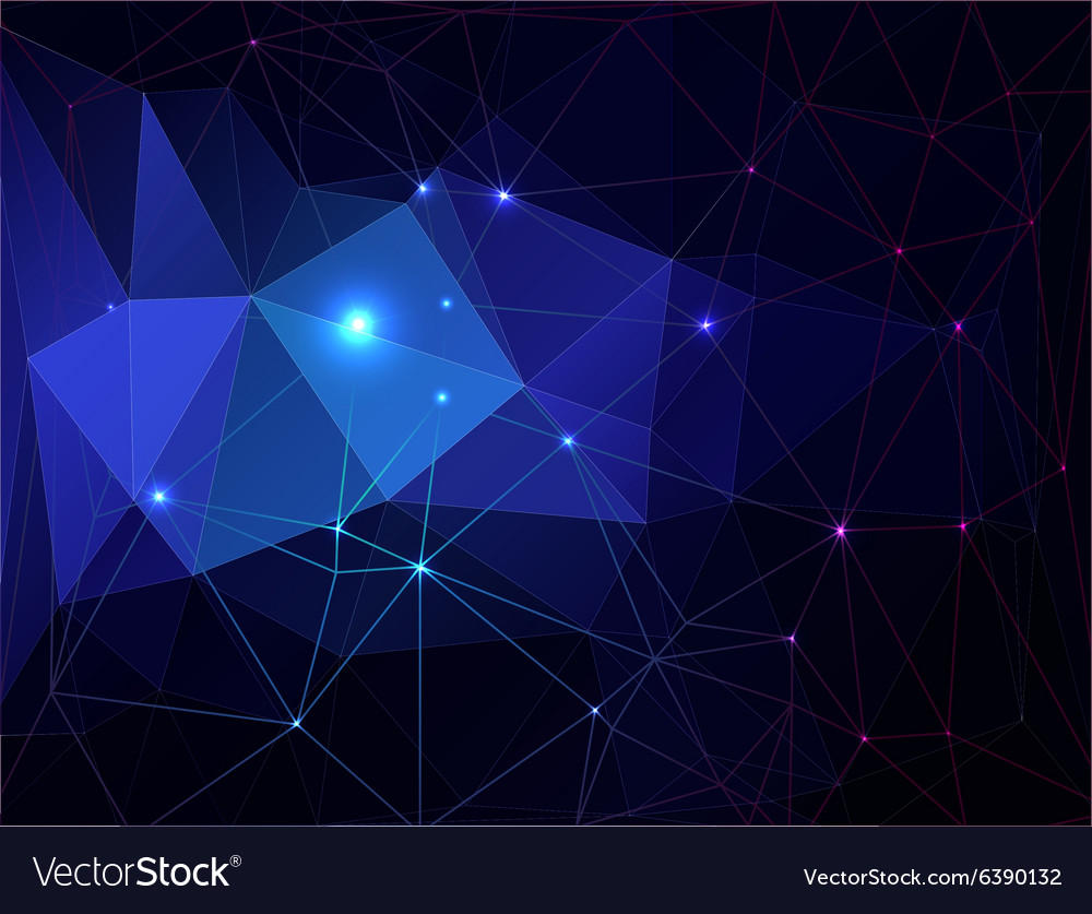 Blue low poly background