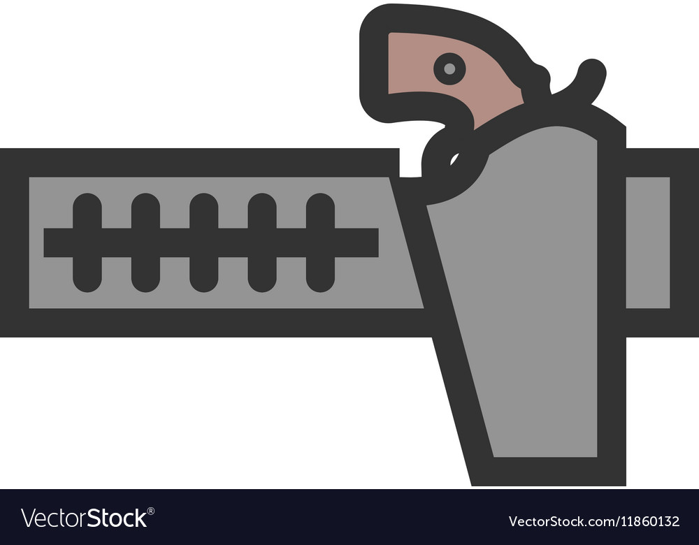 Gun belt Royalty Free Vector Image VectorStock