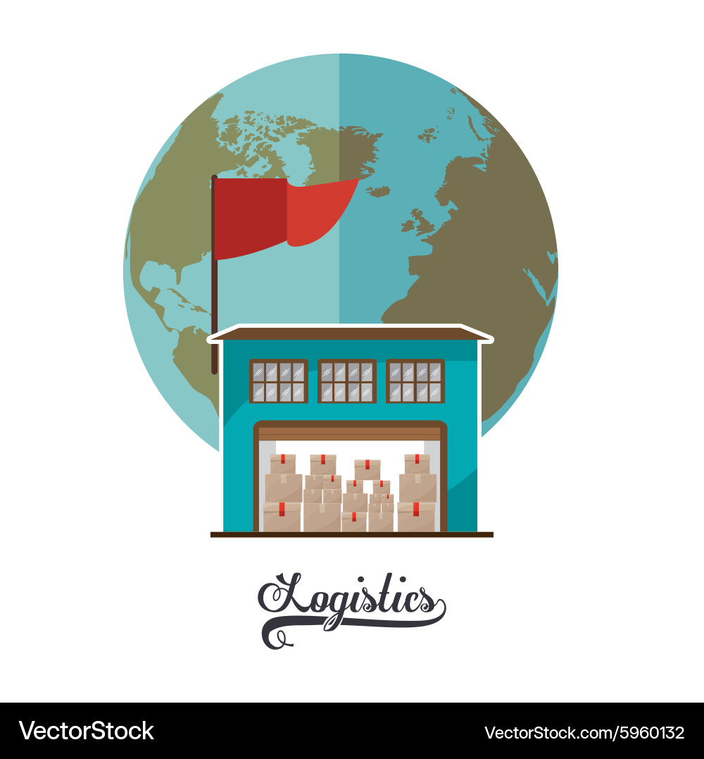 Logistics design Royalty Free Vector Image - VectorStock