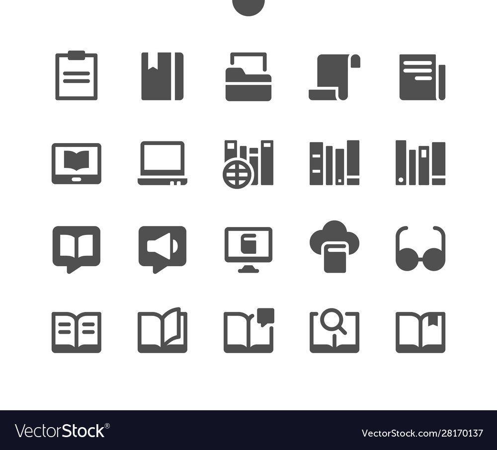 12 reading v3 ui pixel perfect well-crafted Vector Image