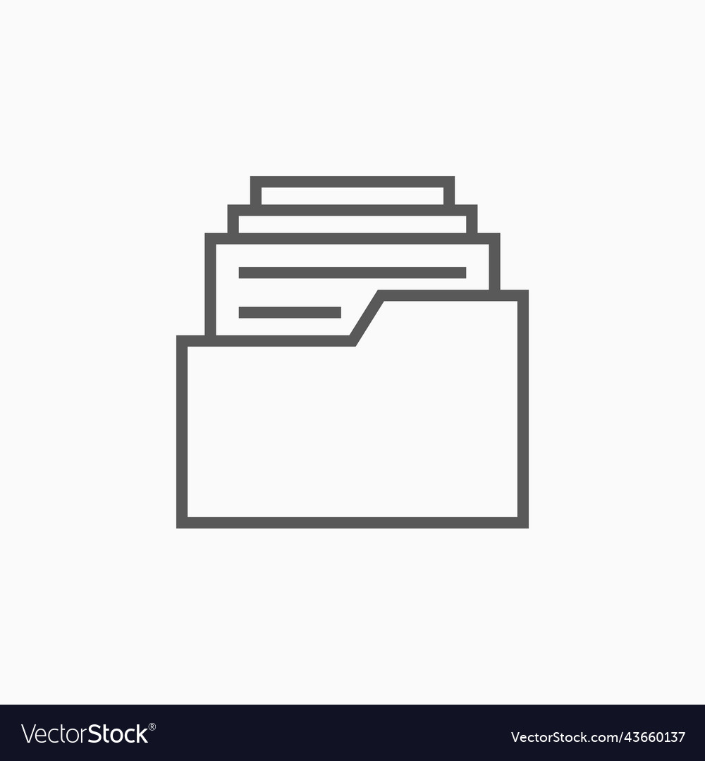 Archive Report Icon Royalty Free Vector Image - VectorStock