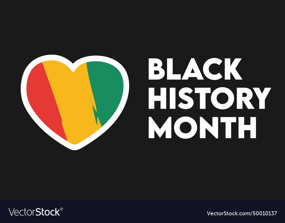 Celebrating black history month Royalty Free Vector Image