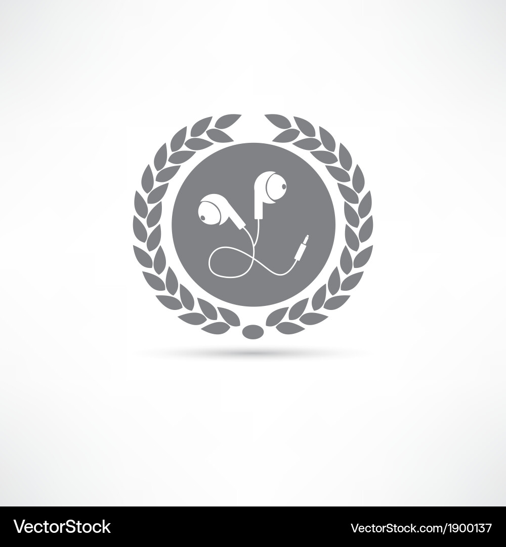 Earphone icon Royalty Free Vector Image - VectorStock