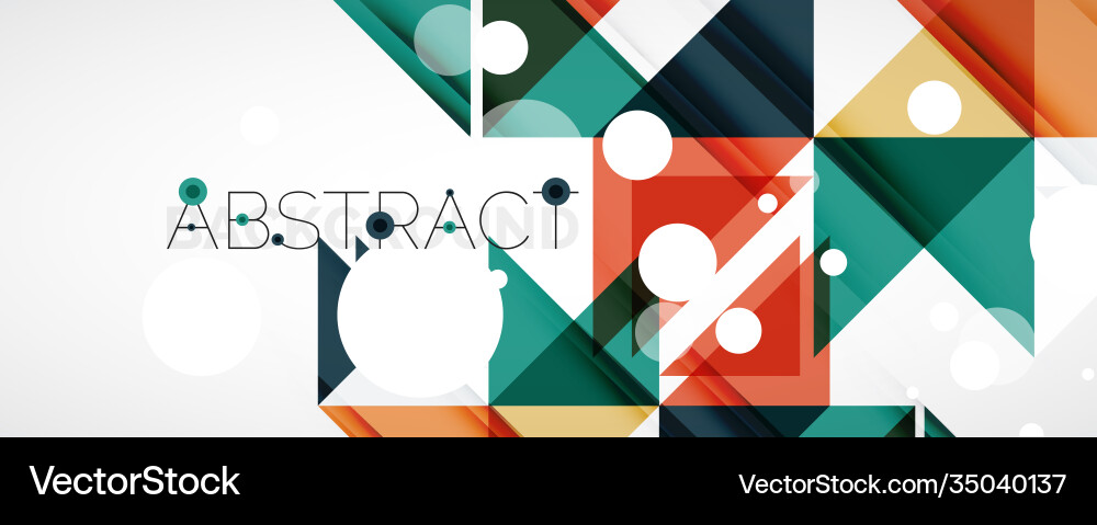 Geometric abstract background techno color Vector Image