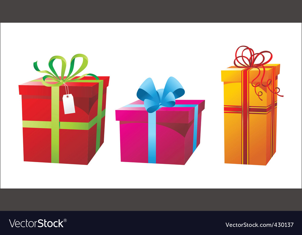 Gift boxes Royalty Free Vector Image - VectorStock