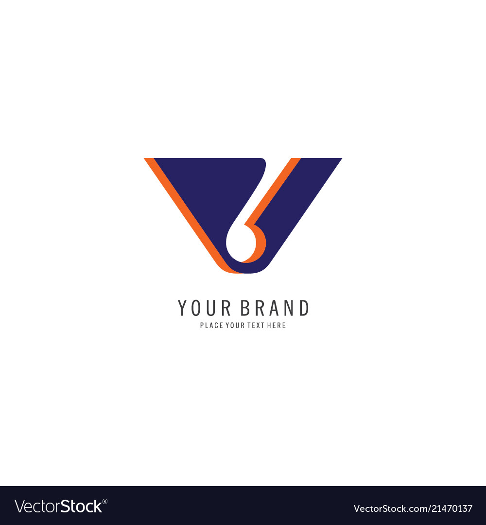 Letter v logo concept