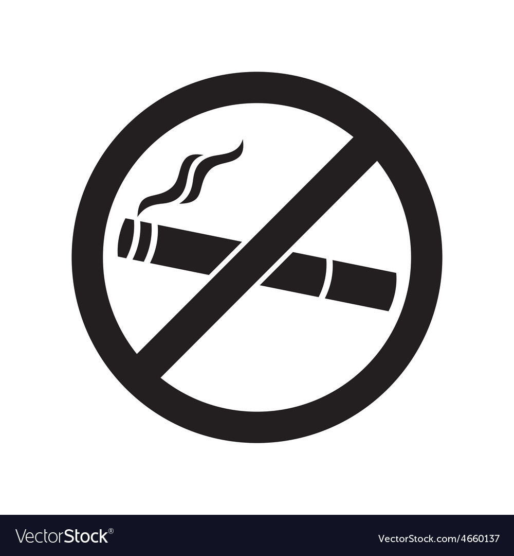 No Smoking Royalty Free Vector Image - Vectorstock