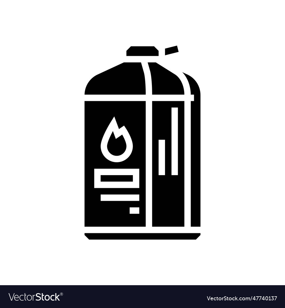 Stove fuel mountaineering adventure glyph icon Vector Image