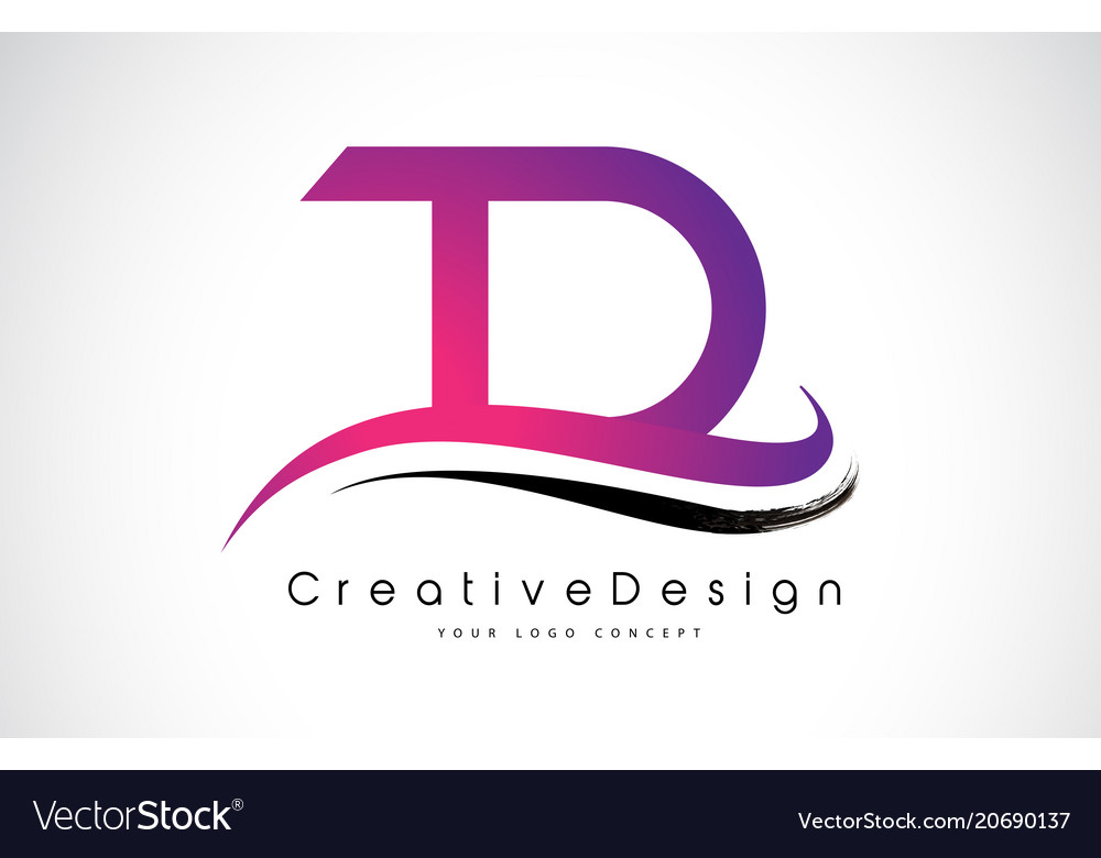 Td t d letter logo design creative icon modern Vector Image