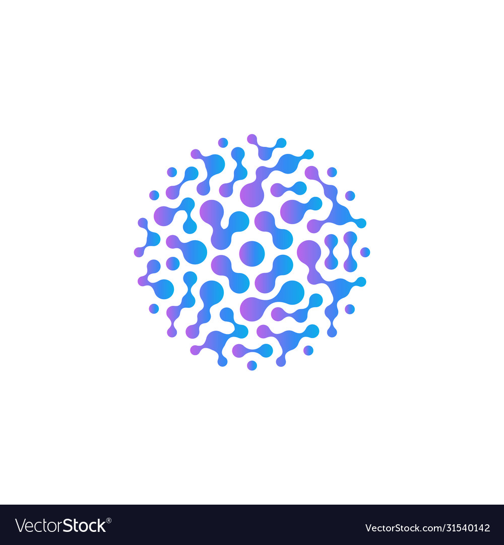 Germs microbes logo microorganisms logotype Vector Image