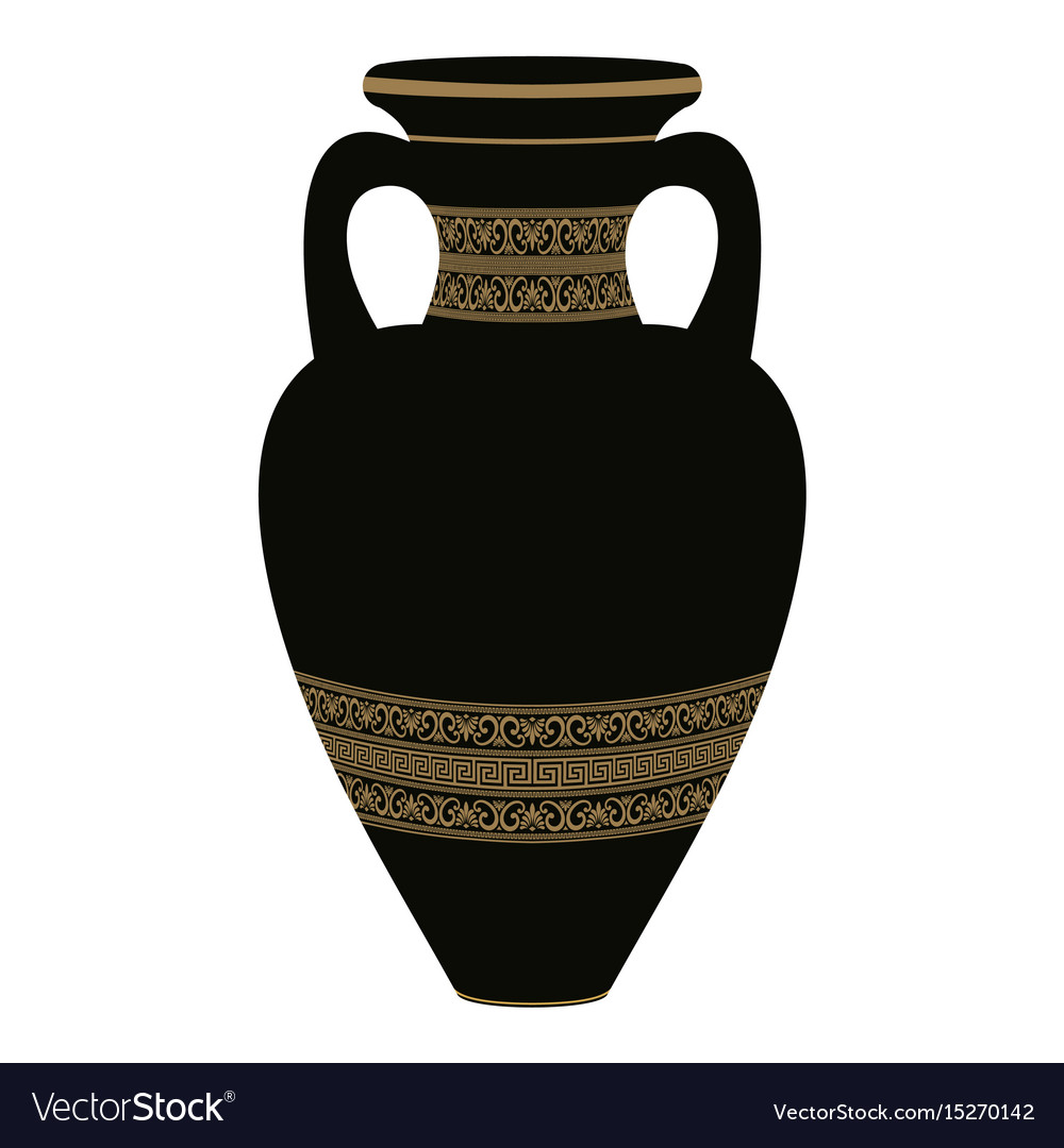 Greek Vase Royalty Free Vector Image Vectorstock