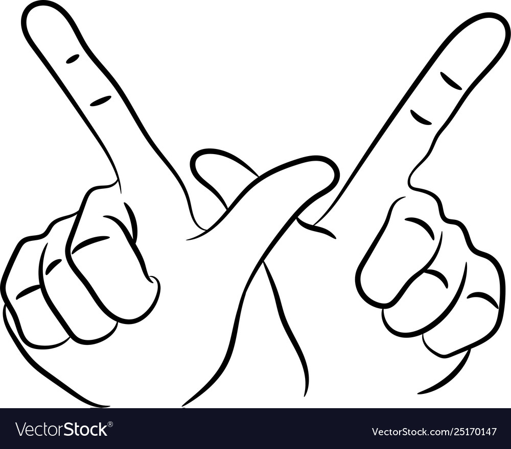 Whatever hand sign Royalty Free Vector Image - VectorStock