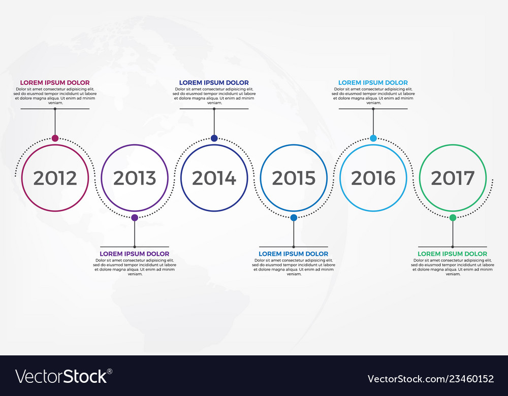 Business timeline workflow infographics template Vector Image