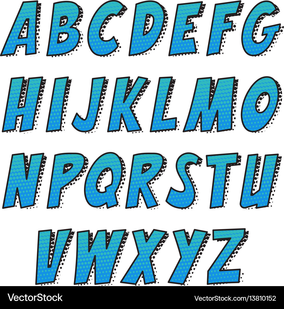 Creative font alphabet collection set in the Vector Image