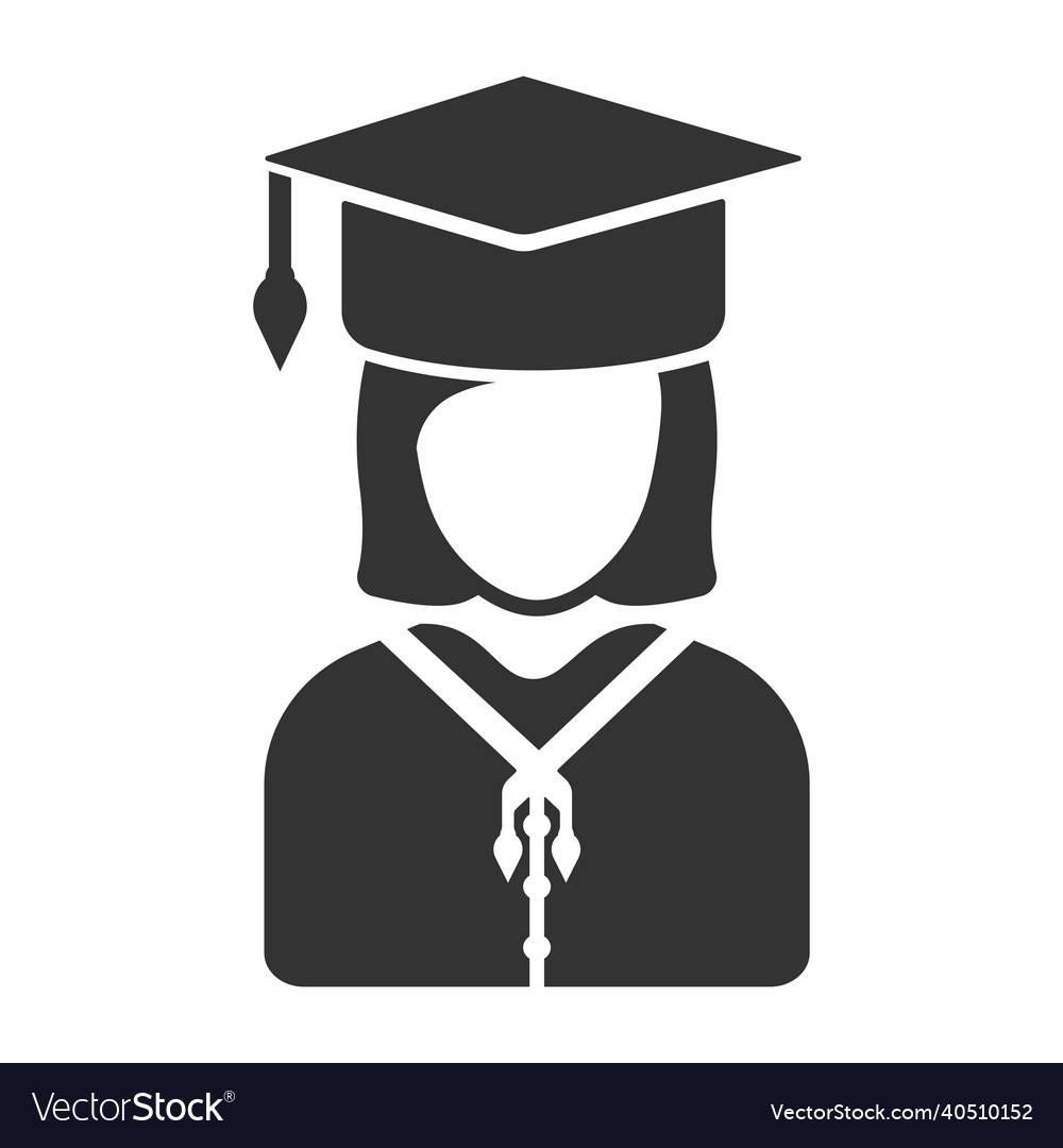 Graduate scholar icon design Royalty Free Vector Image