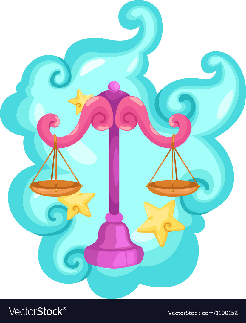 Zodiac signs - libra Royalty Free Vector Image