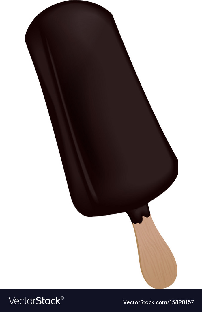 Download Chocolate Ice Cream On A Stick Mockup Royalty Free Vector