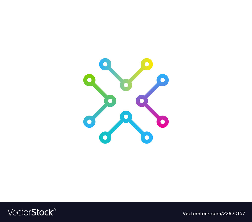 Share letter x logo icon design