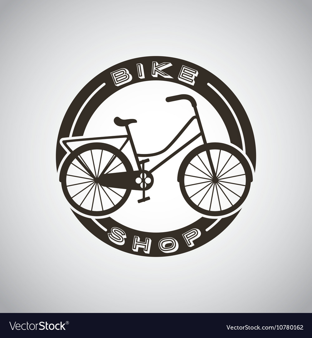 Bicycle vehicle retro icon Royalty Free Vector Image