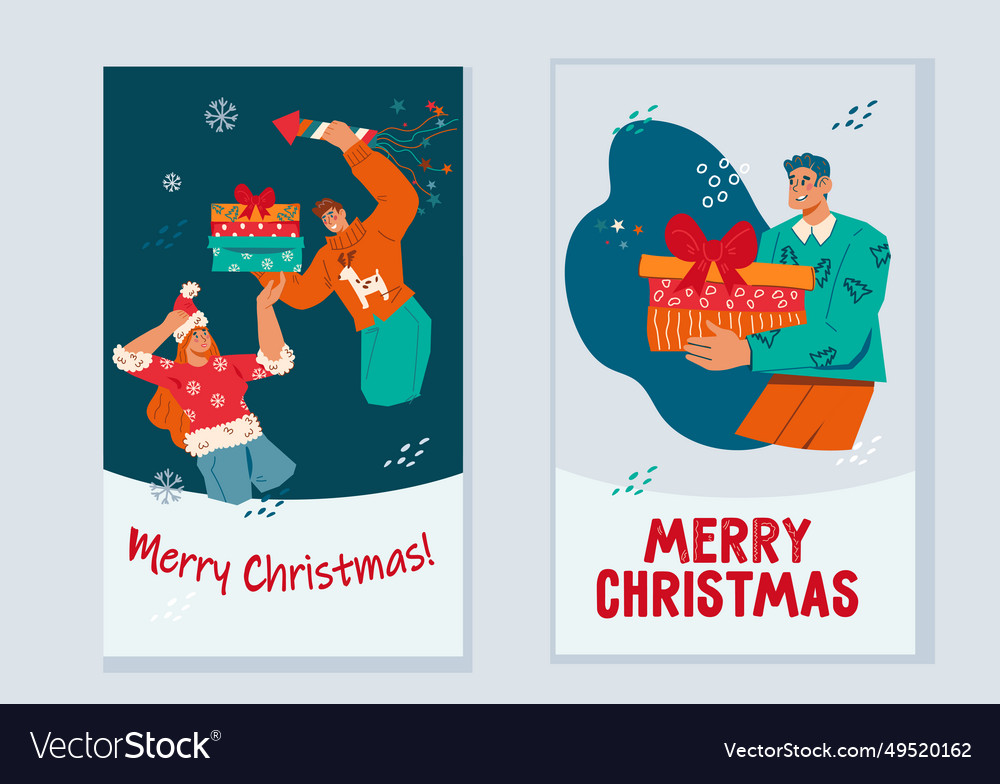 Christmas and new year holiday templates Vector Image