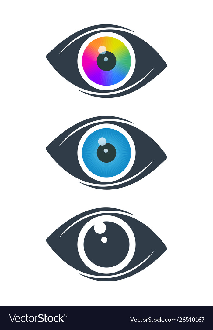 Abstract eye icons