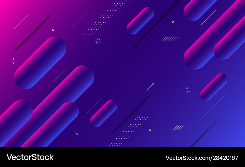 Abstract gradient geometric shape background Vector Image