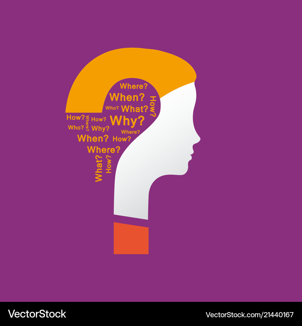 Concept question Royalty Free Vector Image - VectorStock