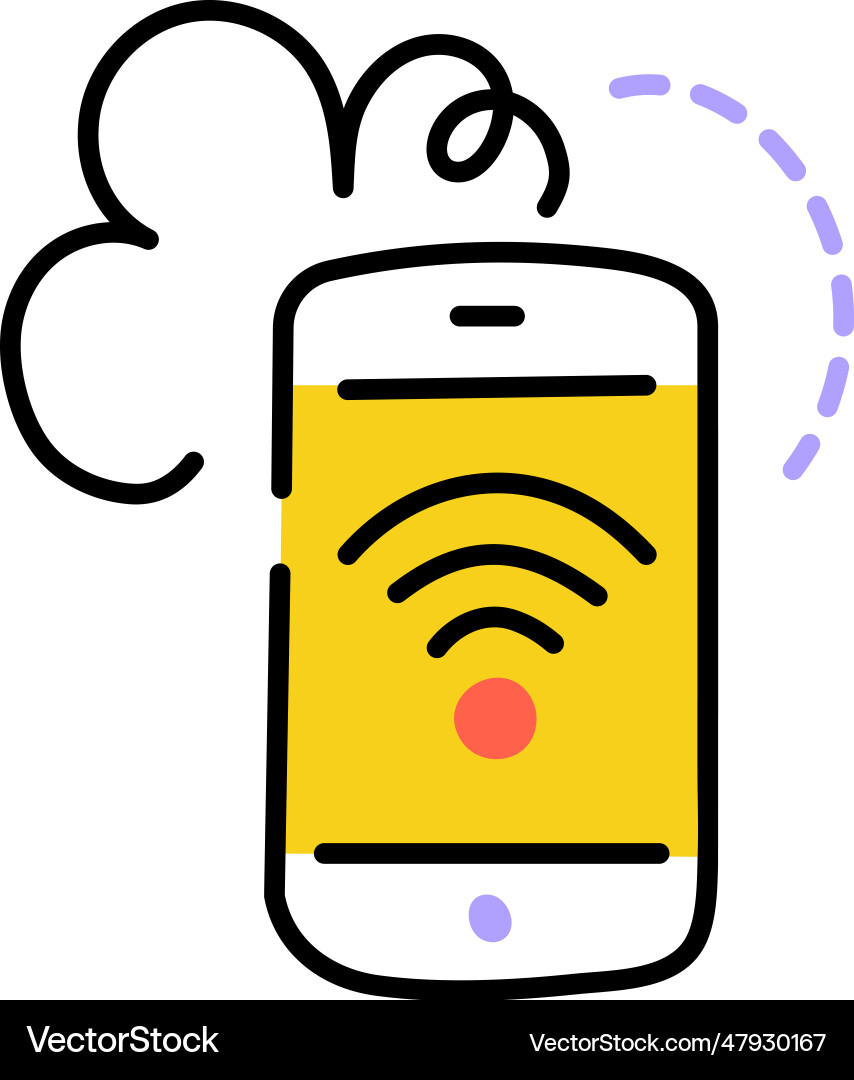Mobile internet Royalty Free Vector Image - VectorStock