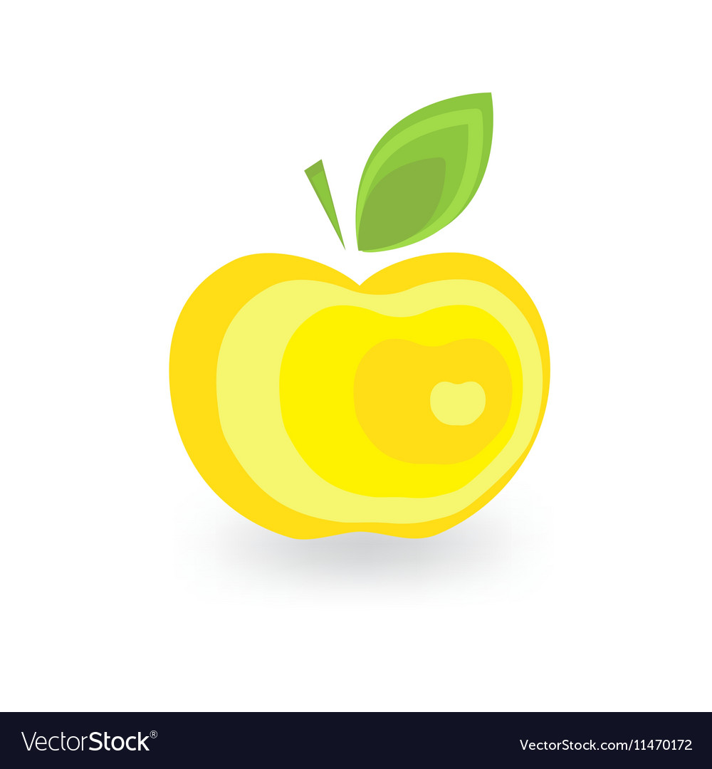 Apple flat icon Royalty Free Vector Image - VectorStock