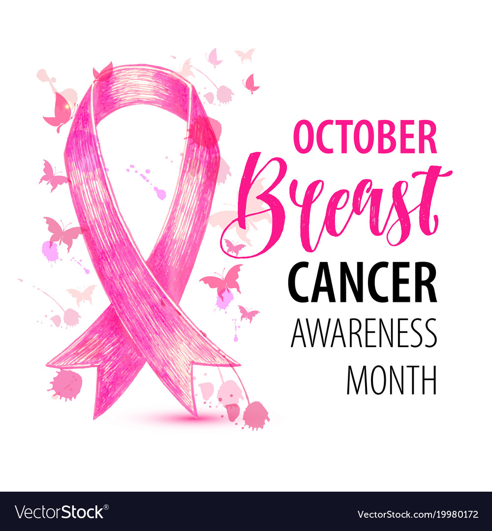 breast-cancer-banner-october-awareness-month-vector-image