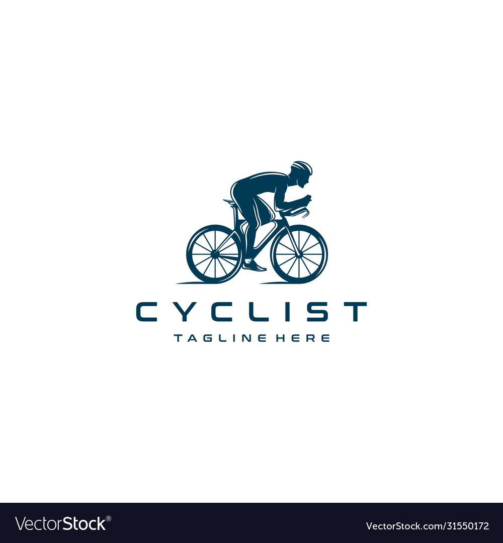 Cyclist logo Royalty Free Vector Image - VectorStock