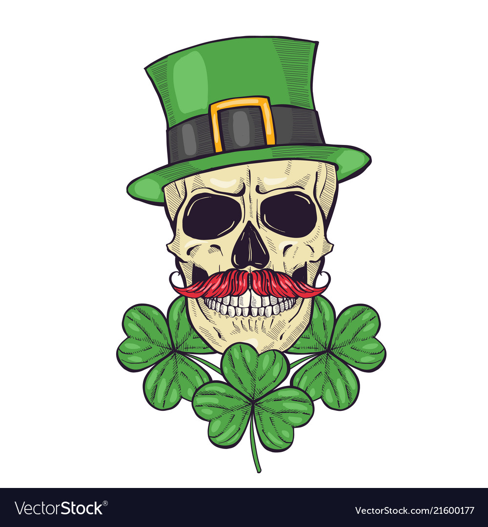 Leprechaun Skull Tattoos