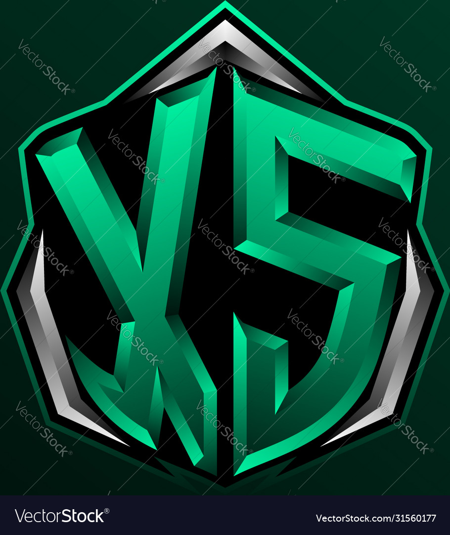 Initial xs logo design xs logo design Royalty Free Vector