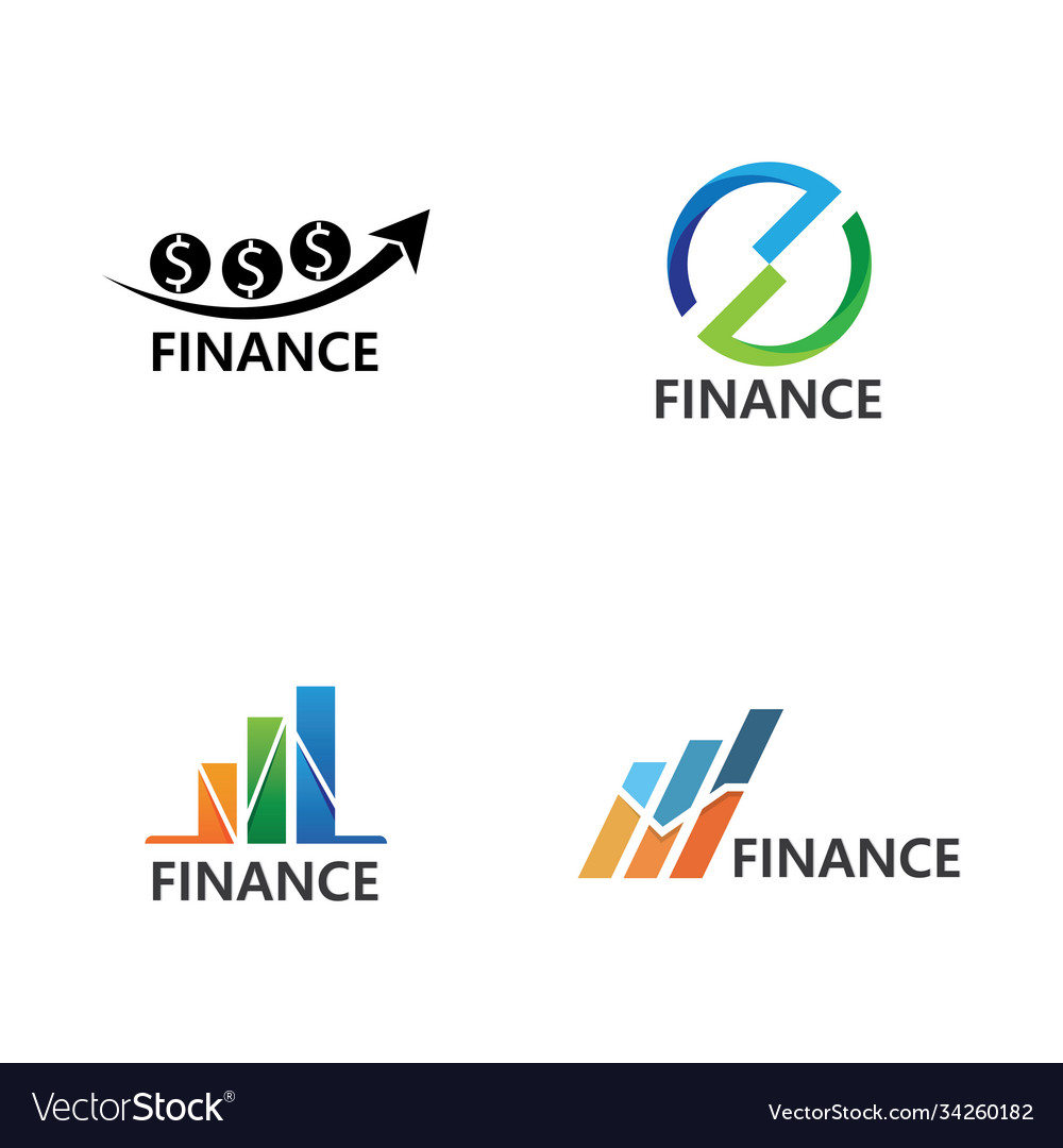 Business finance logo template Royalty Free Vector Image