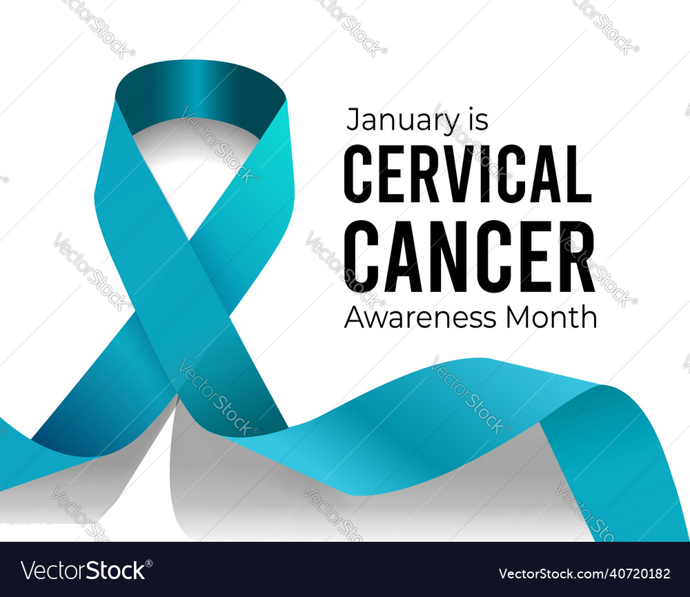 Cervical Cancer Awareness Month Royalty Free Vector Image